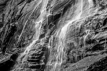 Image showing hickory nut waterfalls during daylight summer