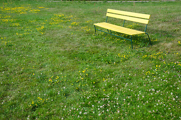 Image showing The Yellow Bench