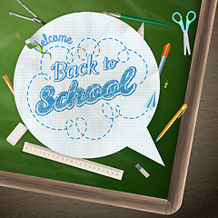 Image showing Back to school, concept still life. EPS 10