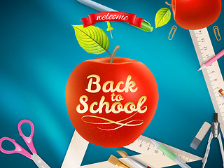 Image showing Back to school background. EPS 10