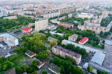 Image showing Aerial view on Minskaya street. Tyumen. Russia