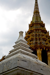 Image showing  thailand asia   in  bangkok rain  temple marble blur