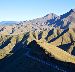 Image showing in ground africa morocco the bush  dry atlas mountain