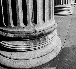 Image showing abstract old column in the  country  of europe italy and marble 