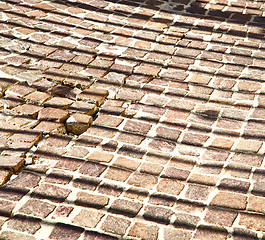 Image showing abstract step   brick in  italy old wall and texture material th