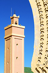 Image showing in maroc africa minaret and the  