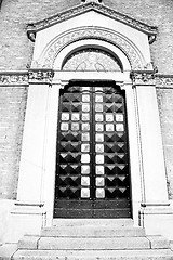 Image showing old   door    in italy old ancian wood and traditional  texture 