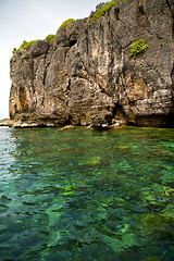 Image showing asia in the  kho phangan isles bay  