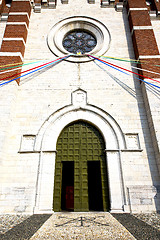 Image showing  italy  lombardy    in  the varano borghi   old   church  closed