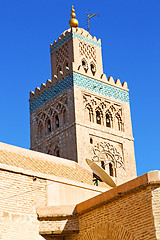 Image showing in maroc africa minaret and the satellite dish