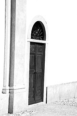 Image showing old   door    in italy old ancian wood and traditional  texture 