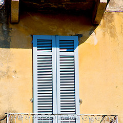 Image showing in europe italy milan old architecture and venetian blind wall