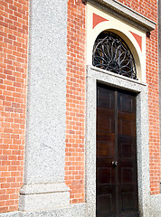 Image showing old   door    in italy old   texture nail