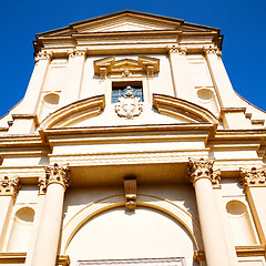 Image showing building old architecture in italy europe milan religion       a