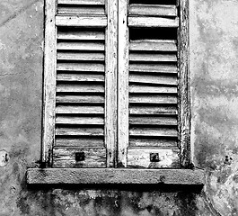 Image showing in europe italy milan old architecture and venetian blind wall