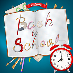 Image showing Back to school background. EPS 1