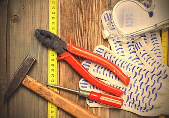 Image showing still life with working tools