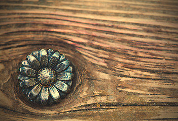 Image showing vintage button flower