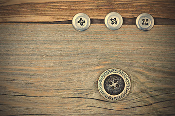 Image showing vintage classic buttons