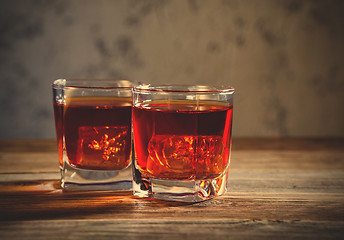 Image showing Whiskey drinks