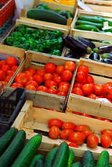 Image showing Vegetables on the market