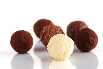 Image showing Chocolate truffles