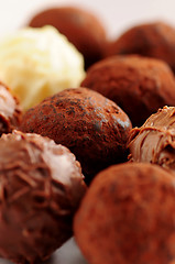 Image showing Chocolate truffles