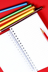 Image showing Pencil and agenda