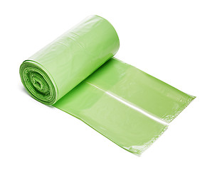 Image showing Green transhbags