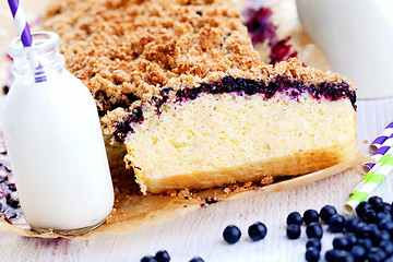 Image showing blueberry cake 