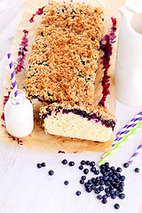 Image showing blueberry cake 