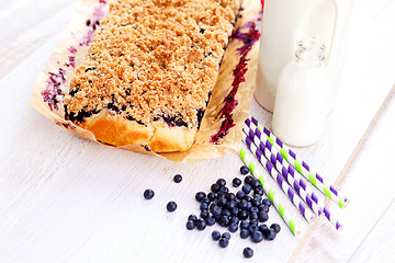 Image showing blueberry cake 