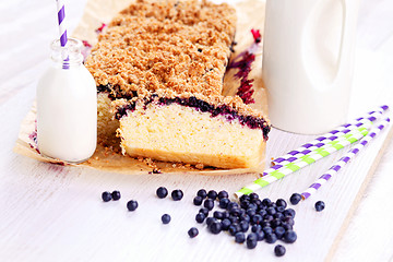 Image showing blueberry cake 