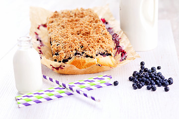 Image showing blueberry cake 