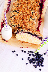 Image showing blueberry cake 