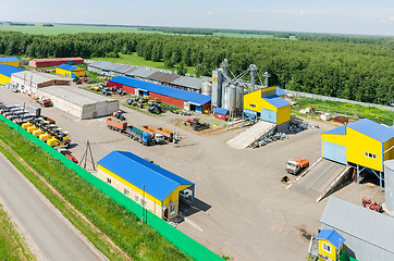 Image showing Machine yard of agricultural firm. Tyumen. Russia