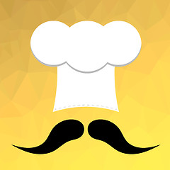 Image showing Chef Hat and Mustaches