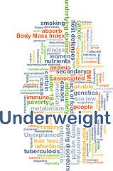 Image showing Underweight background concept