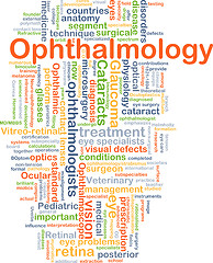 Image showing Ophthalmology background concept