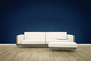 Image showing photo wall mural sofa floor