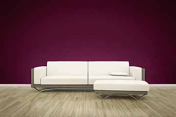 Image showing sofa floor background