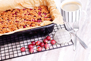 Image showing gooseberry cake