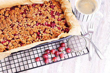 Image showing gooseberry cake