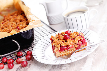 Image showing gooseberry cake