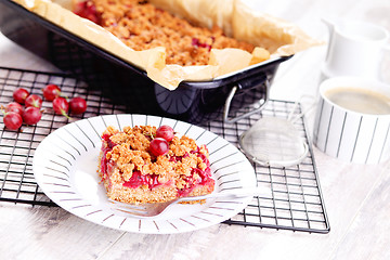 Image showing gooseberry cake