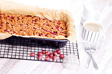 Image showing gooseberry cake