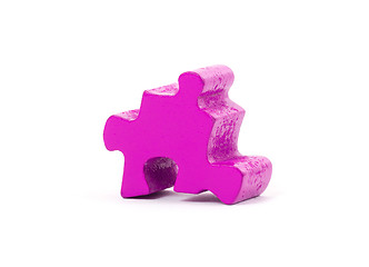 Image showing Large jigsaw puzzle piece