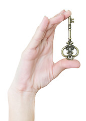 Image showing key in a hand