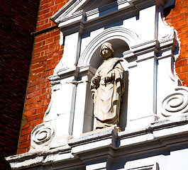 Image showing marble and statue in old city of london england