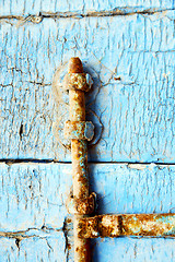 Image showing morocco in africa the old wood  facade 